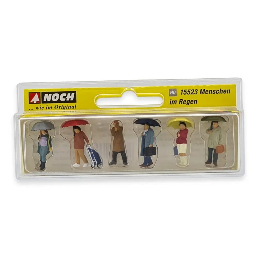 Lot 6 passants et piétons sous la pluie - NOCH 15523 - HO 1/87 - 3