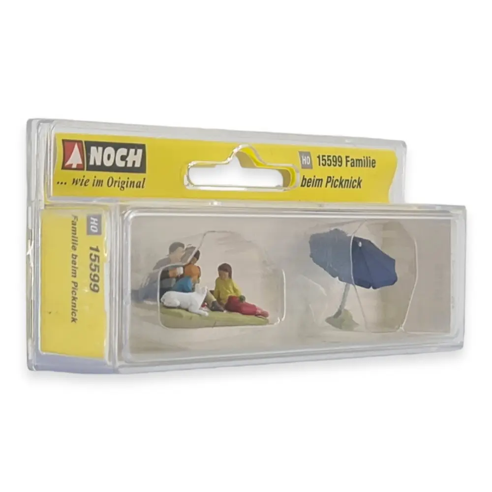 Lot de 4 personnages "pique-nique en famille" NOCH 15599 HO 1/87 - 2