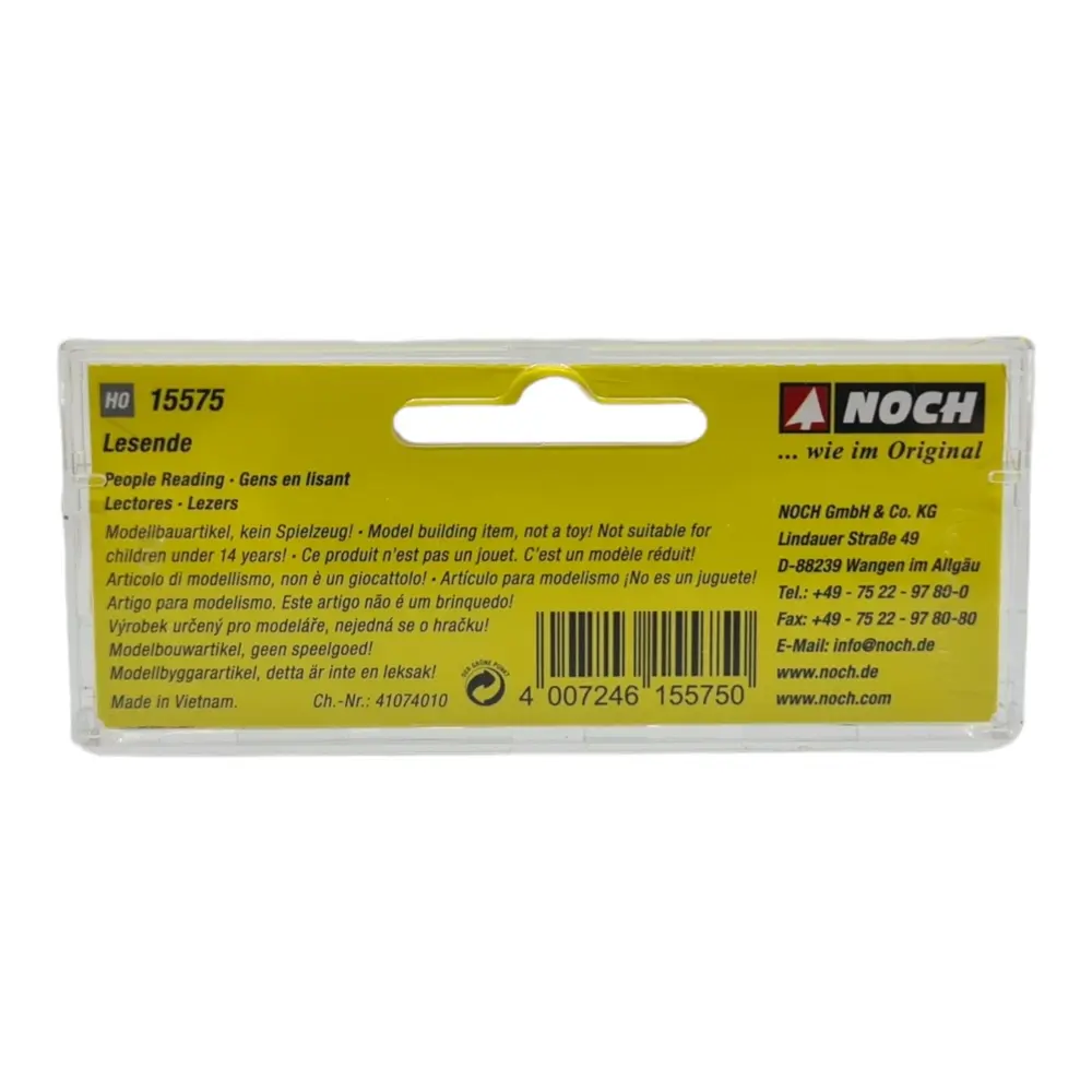 Lot de 6 personnages qui lisent NOCH 15575- HO 1/87 - 3