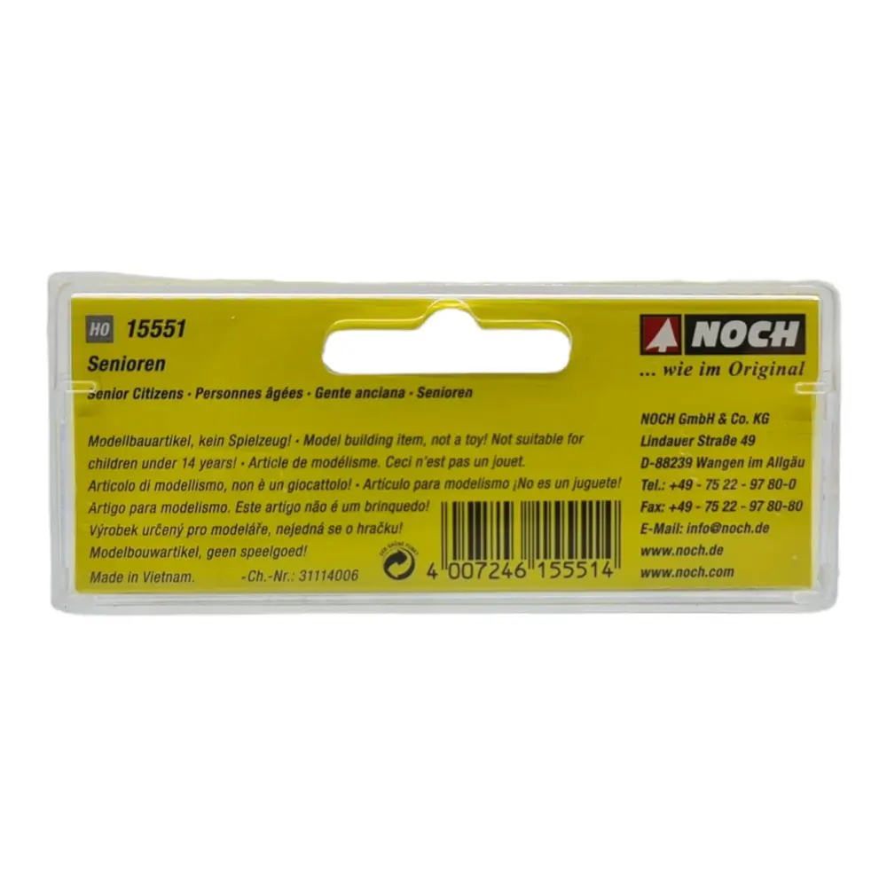 Lot de 5 personnes âgées NOCH 15551- HO 1/87 - 3