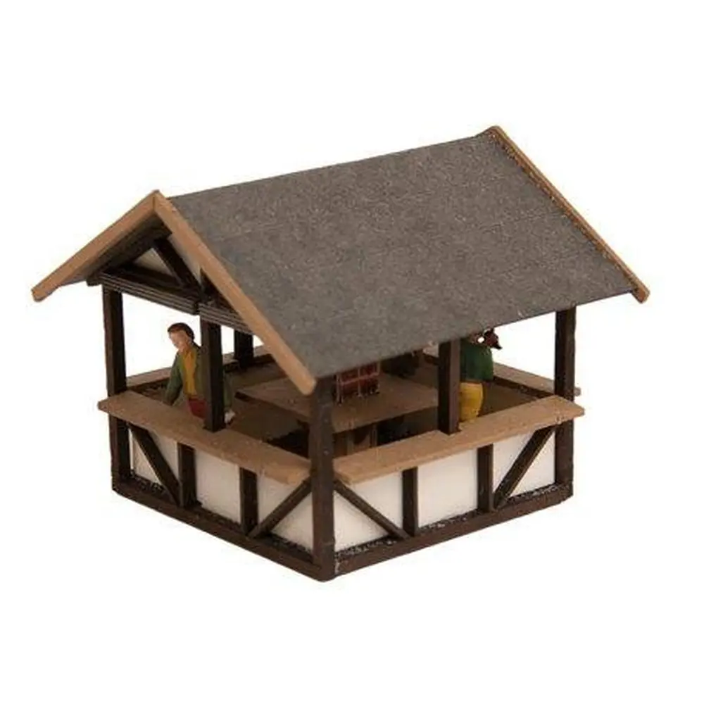 Stand de vin chaud NOCH 14393 - HO 1/87 - 50x50x40mm - 2