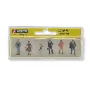 Lot de 6 personnages debout / des passants Noch 15479 - HO 1:87 - 2