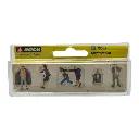 Lot de 6 personnages "scènes en ville" NOCH 15565- HO 1/87 - 2