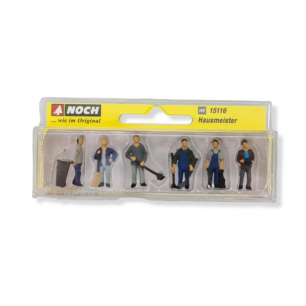 Lot "Service d'entretien" 6 personnages et accessoires - NOCH 15116 - HO 1/87 - 2