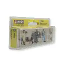 Lot de 6 figurines "Marché de Noël" - NOCH 15926 - HO : 1/87 - 2