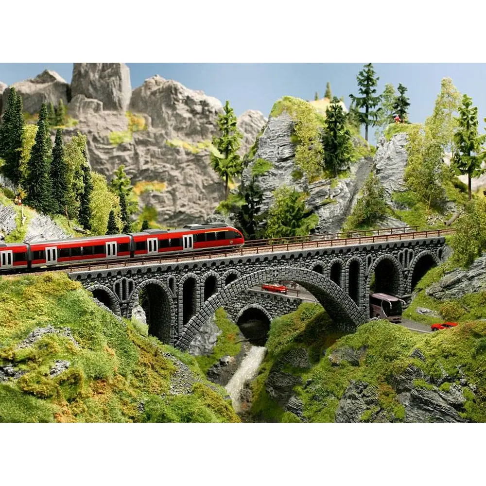 Flocage épais vert foncé Noch 07353 - HO 1/87 - Granulométrie 8 mm - 2