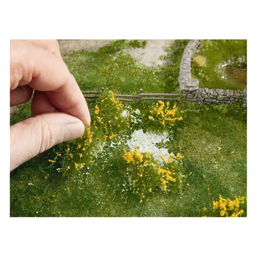 Feuille/tapis herbe 120 x 180 mm vert olive NOCH 07251 - HO 1/87 - Détaillé - 3