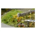 Lot 250 touffes de fleurs - rouge/bleu/jaune/rose/blanc NOCH 06800 - HO 1/87 - 4