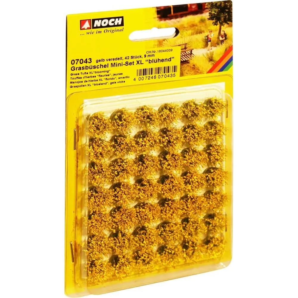 Lot 42 touffes d'herbes "floraison"  9mm - HO 1/87 - NOCH 07043 - 2