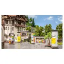 Colonnes et panneaux publicitaires miniatures NOCH 14217 - HO 1/87 - 2
