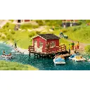 Un bâtiment "location de bâteau" NOCH 14259 - HO 1/87- 92x73x53 mm - 2