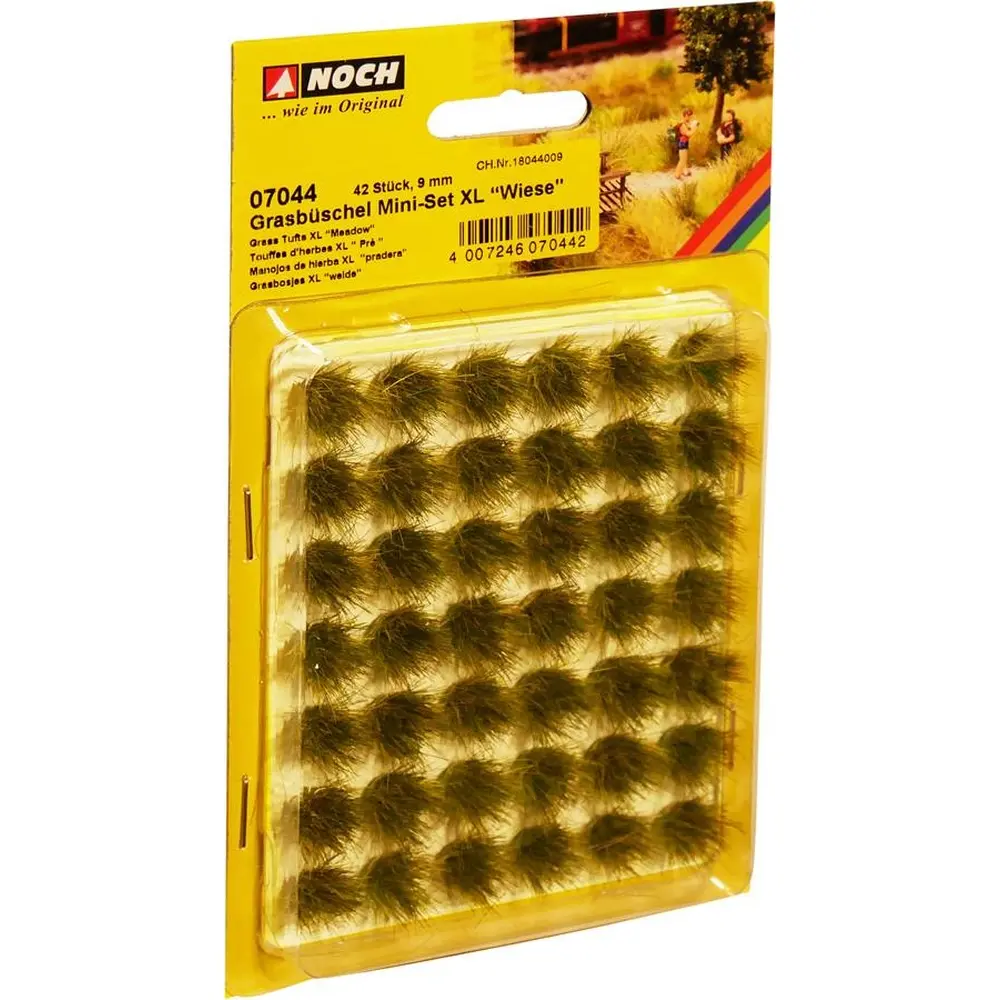 Lot 42 touffes d'herbes "Prairie"  9mm - HO 1/87 - NOCH 07044 - 2