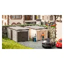 Lot de 2 garages préfabriqués - NOCH 14319 - HO 1/87 - 69x35x30 mm - 2