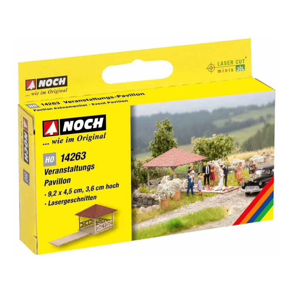 Pavillon en bois évènementiel NOCH 14263 - HO 1/87 - 3