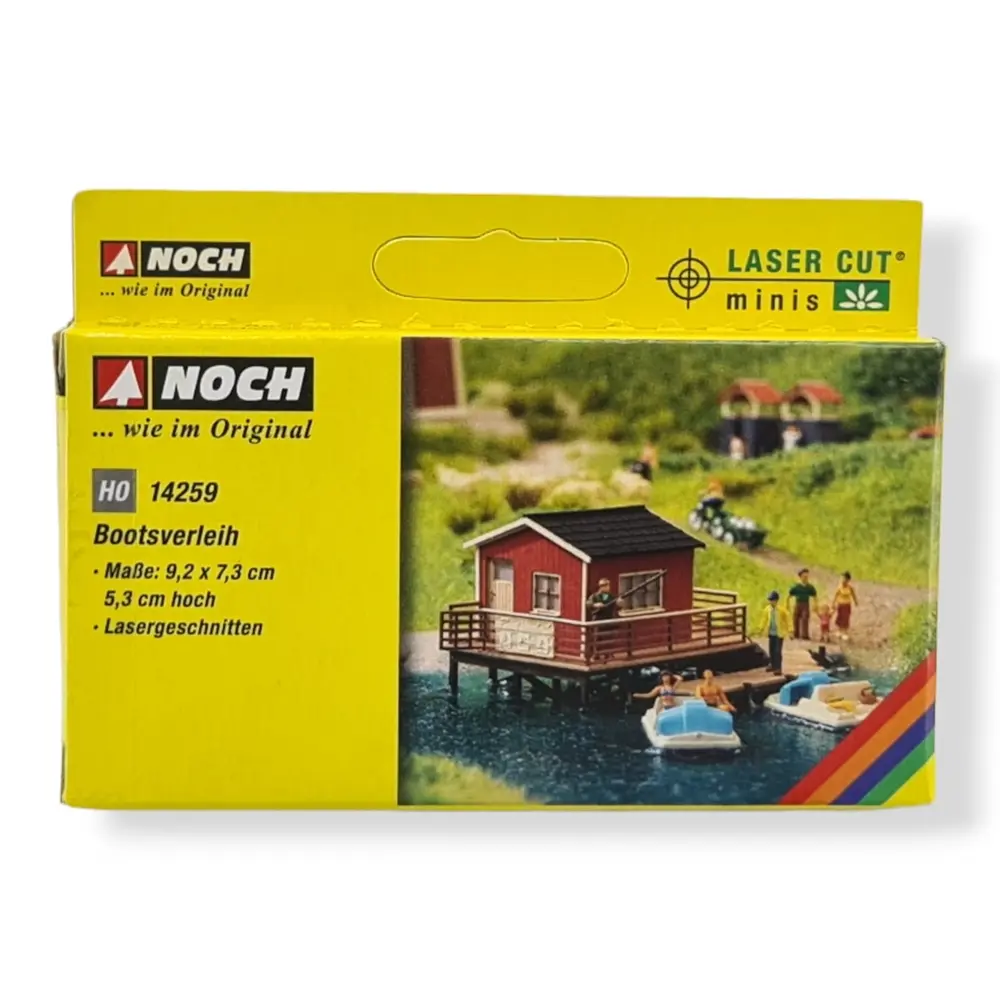 Un bâtiment "location de bâteau" NOCH 14259 - HO 1/87- 92x73x53 mm - 4