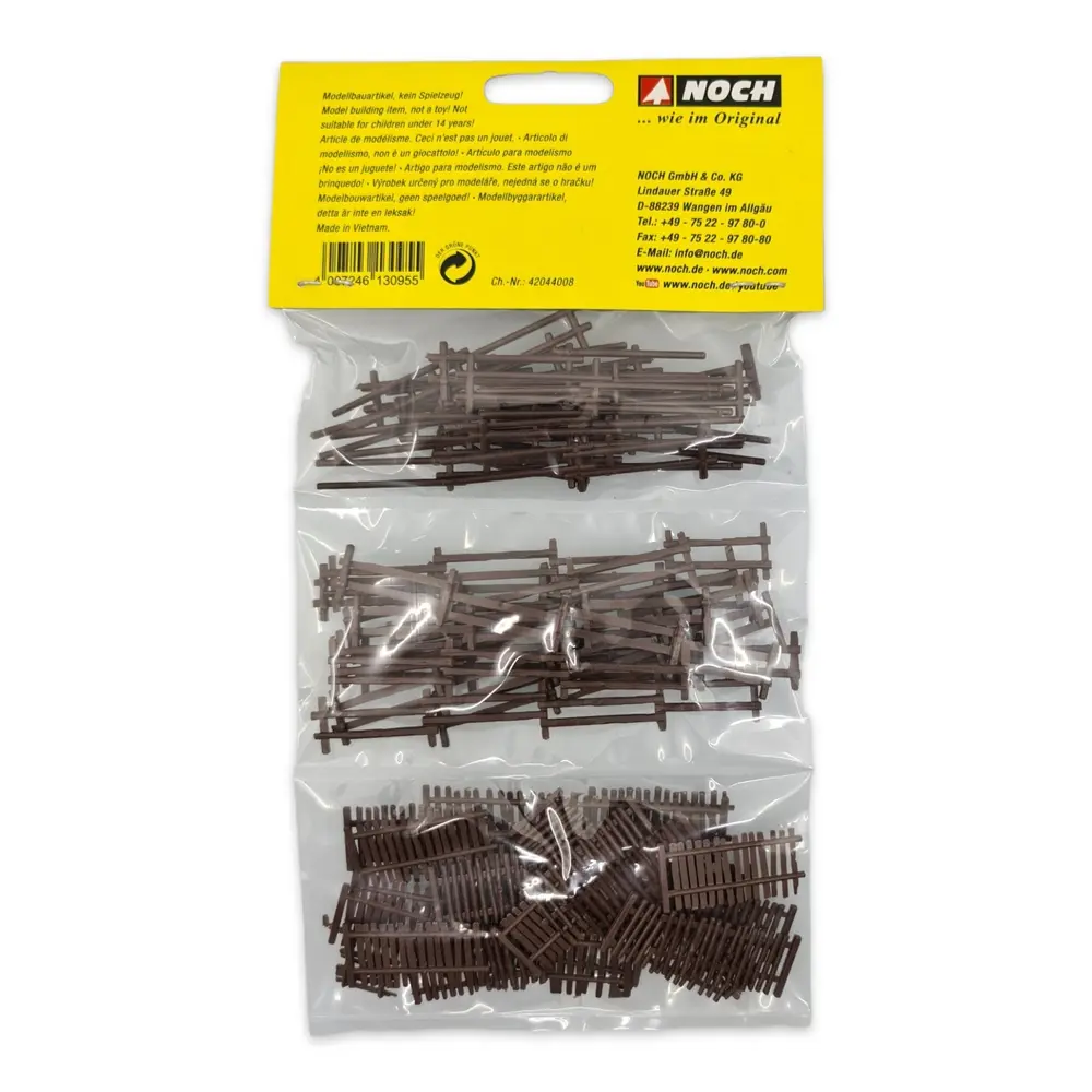 53 Clôtures en bois agricole Noch 13095 - HO 1/87 - longueur 2900 mm - 3