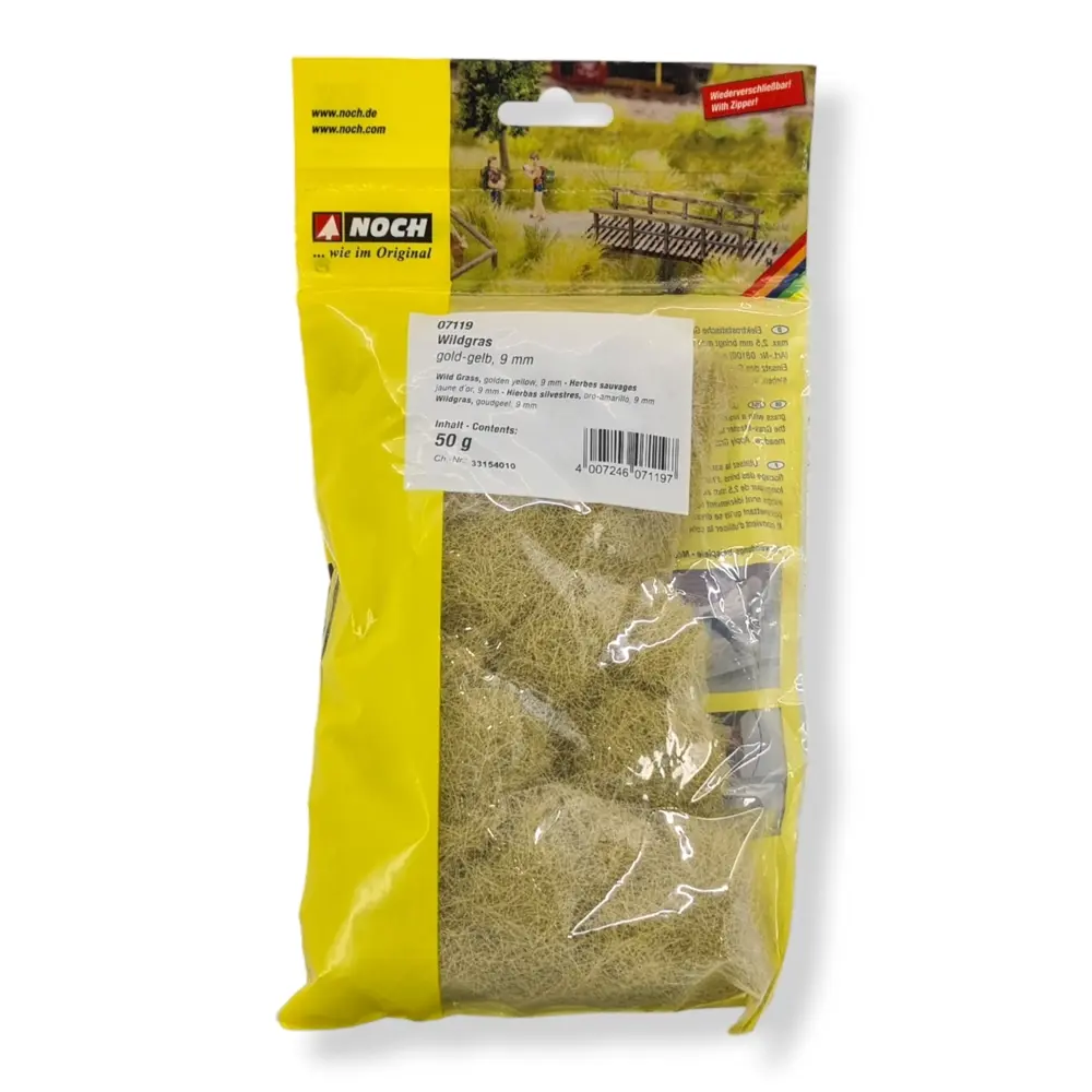 Fibres herbes jaune d'or - Noch 07119 - HO - TT - O - 9 mm - 50 g - 2