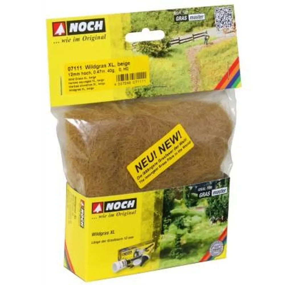 Fibres herbes XL beige - Noch 07111 - Toutes échelles - 12 mm - 40 g - 2