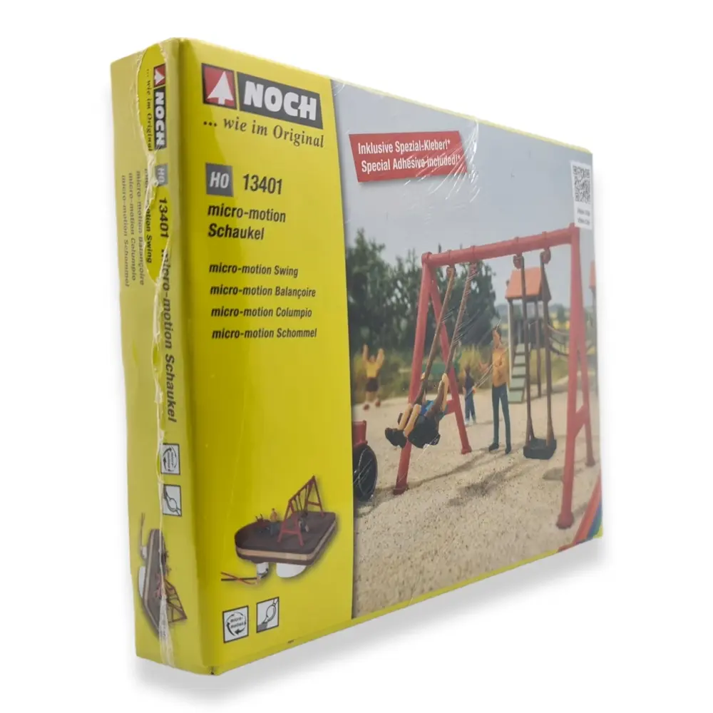 Balançoire motorisée avec figurines Noch 13401 - HO 1/87 - Saynète - 2