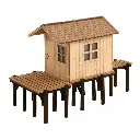 Une cabane de pêche NOCH 14262 - HO 1/87 - 80x37x54 mm - 2