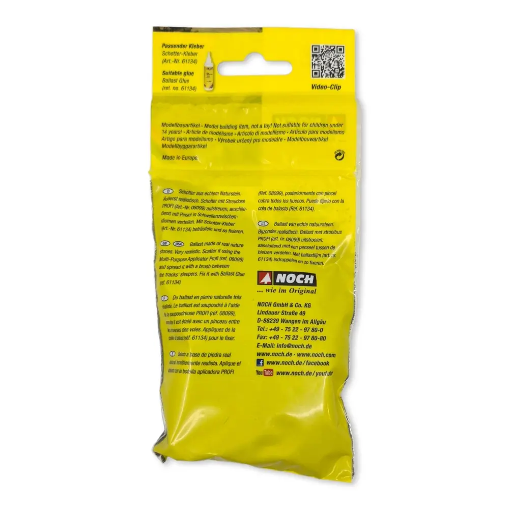 Ballast gris foncé Noch 09376 - HO 1/87 - TT 1/120 - 250 g - 2