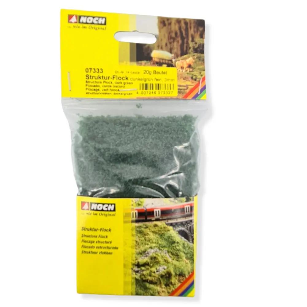 Flocage structuré 20g vert foncé 3 mm NOCH 07333 - Multi-échelle - 2