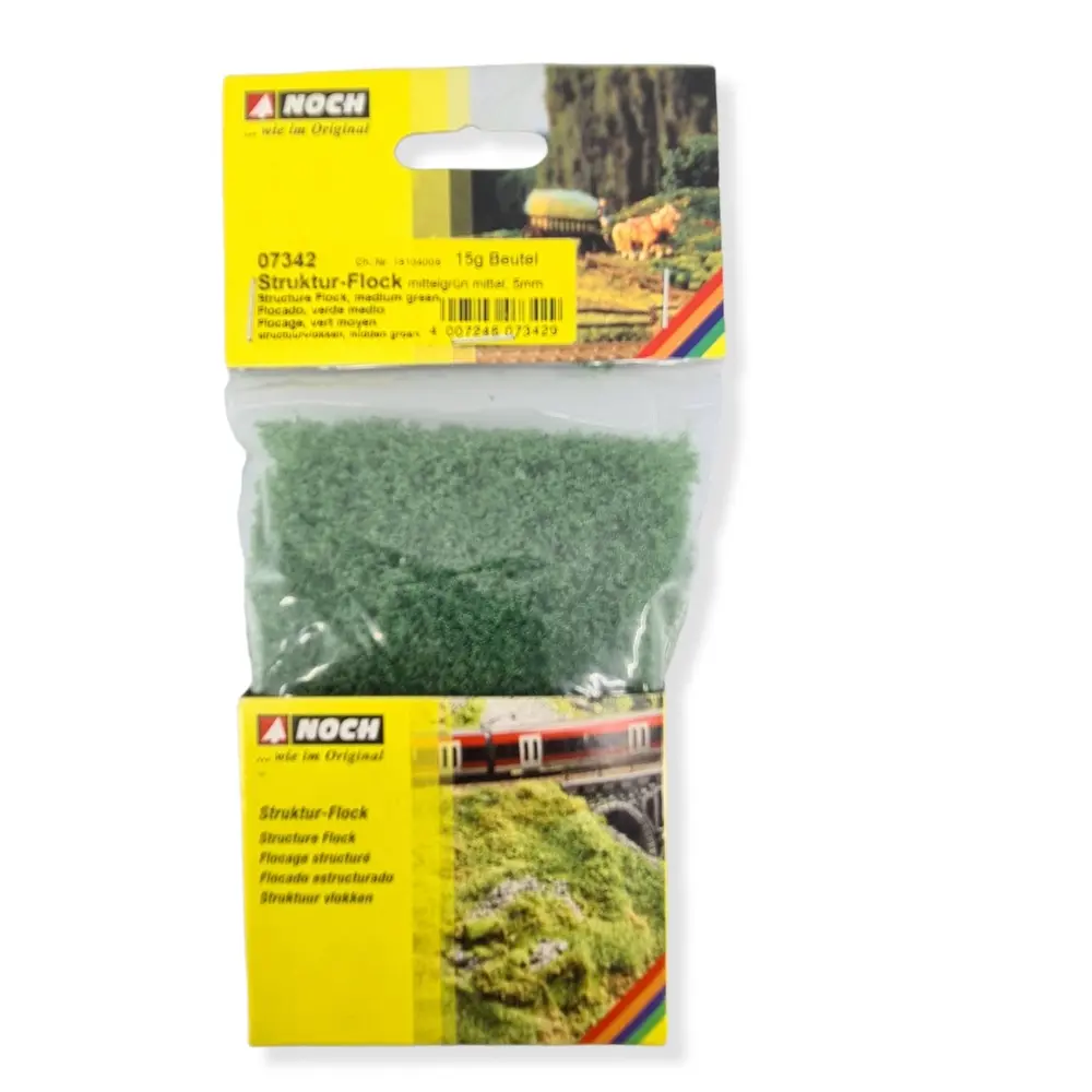 Flocage structuré 15g vert moyen 5mm NOCH 07342 - Multi-échelle - 2