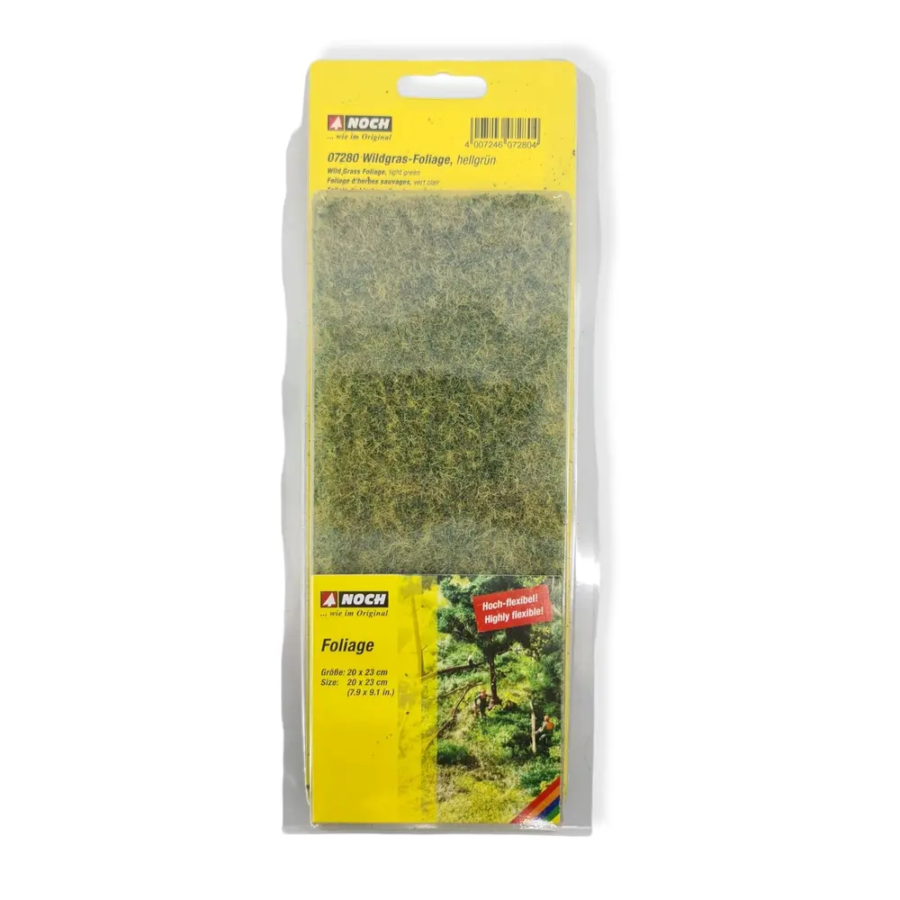 Foliage herbe sauvage  Vert clair/jaune 200x230 mm NOCH 07280 - Universel - 2
