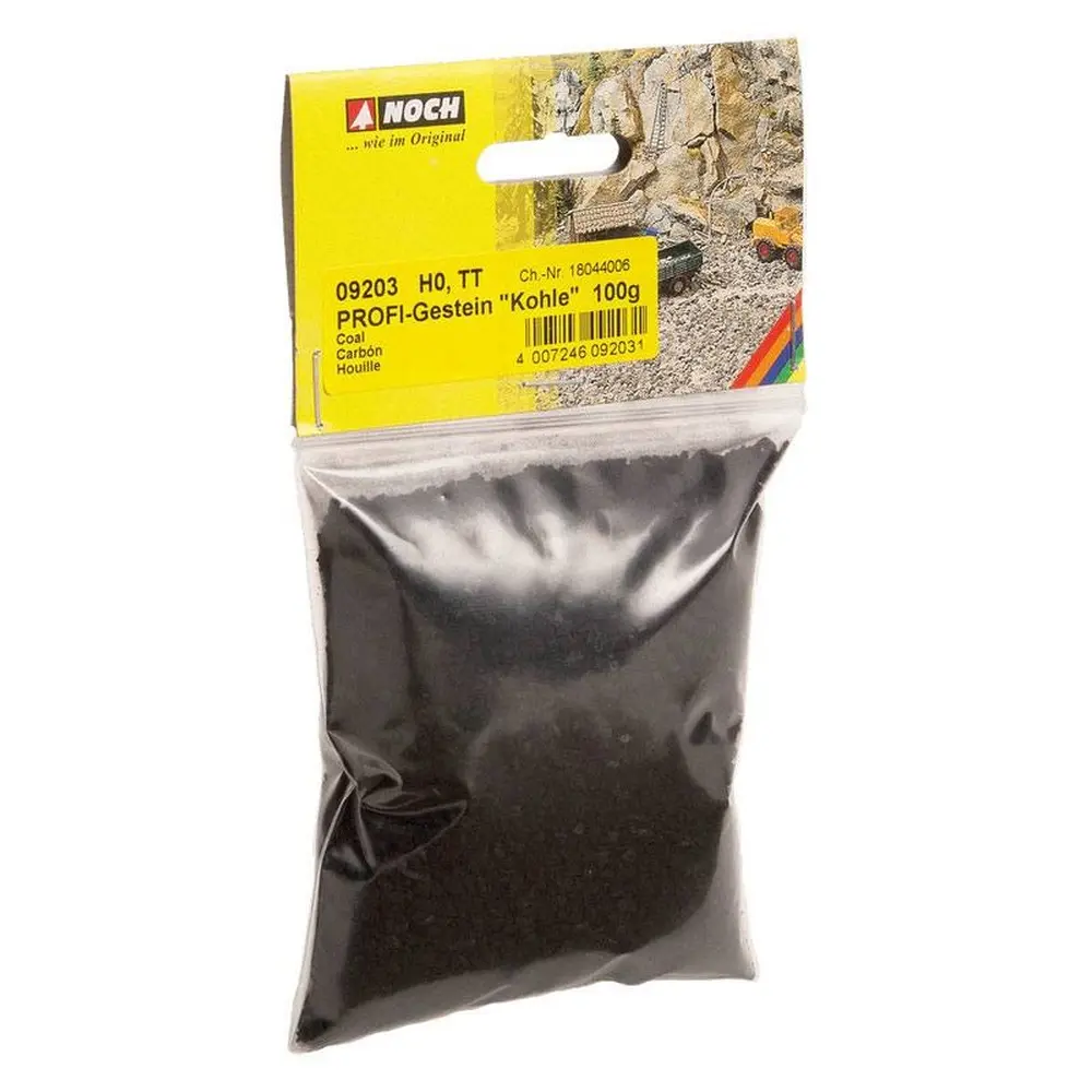 Sachet de roche noire type Charbon - Profi NOCH 09203 - HO 1/87 - 100g - 2