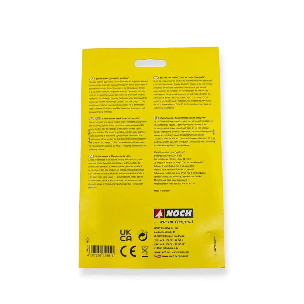 Travailleurs sur chantier et module sonore - NOCH 12801 - HO 1/87 - 3