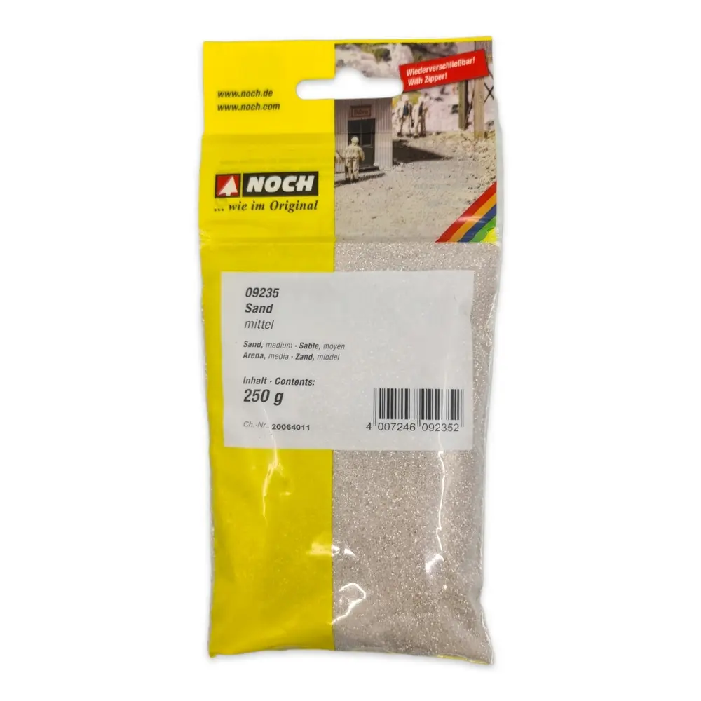Sachet de sable moyen Noch 09235 - Toutes échelles - 250 g - 2