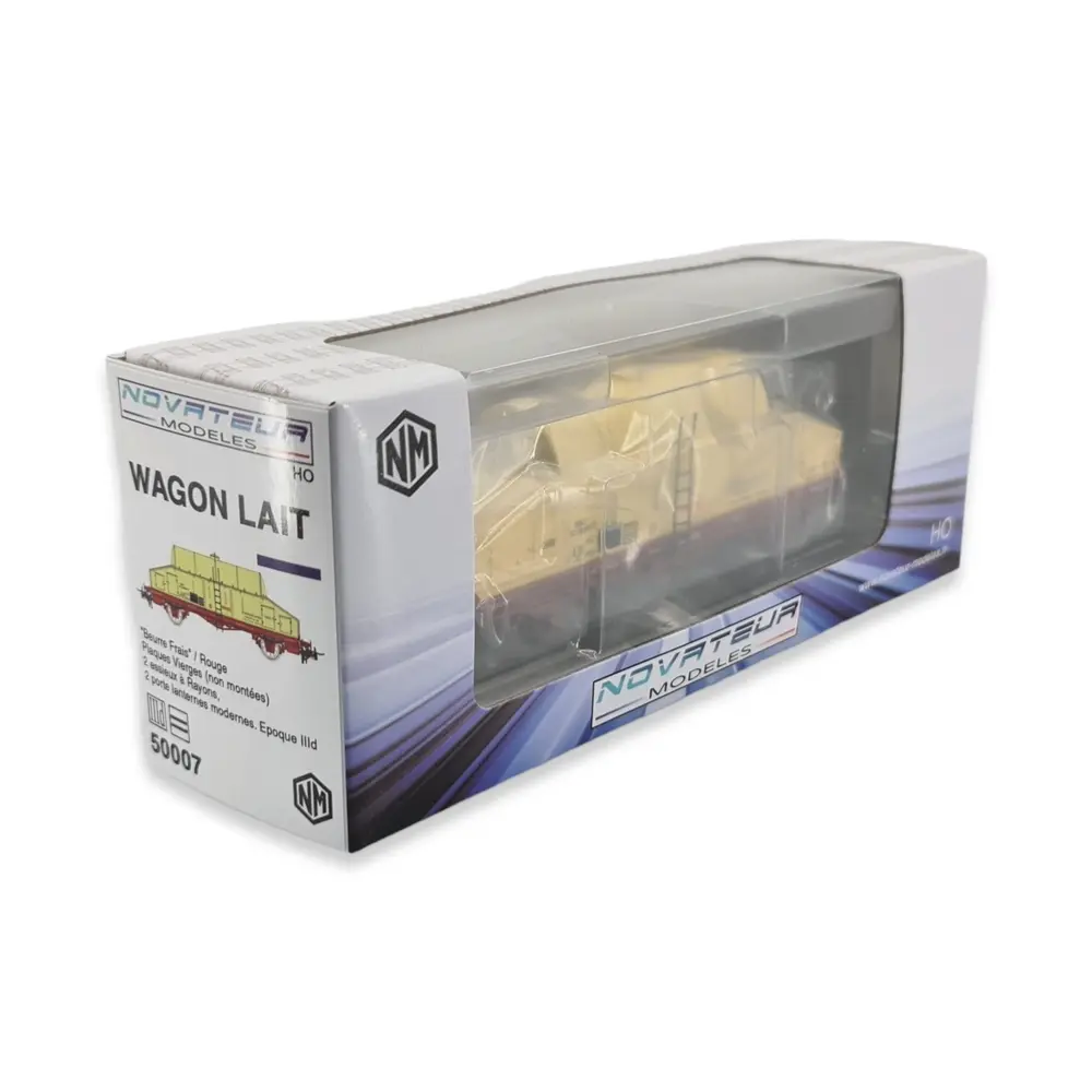 Wagon laitier "beurre frais" -  Novateur modèles 50007 - HO 1/87 - SNCF - Ep III - 2R - 4
