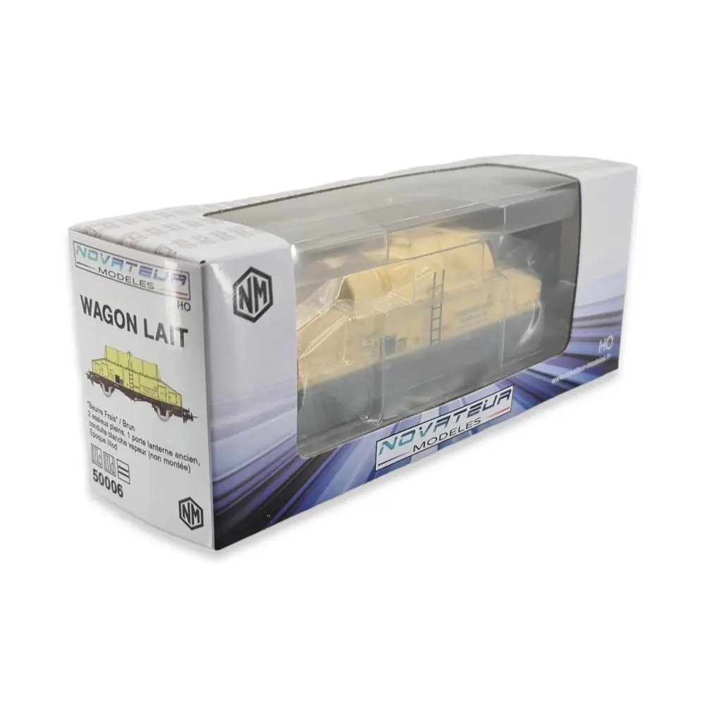 Wagon laitier "beurre frais" Novateur modèles 50006 - HO 1/87 - SNCF - EP III - 5