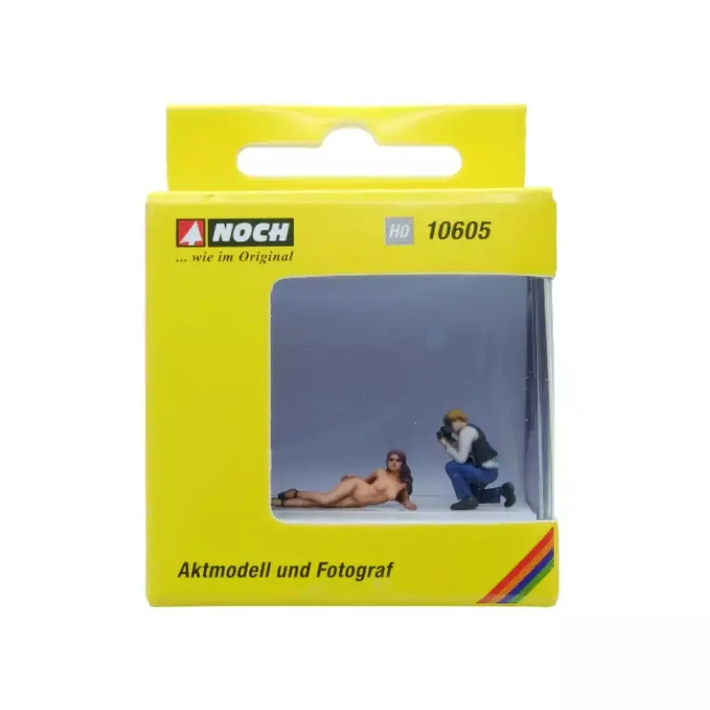 Photographe et modèle - HO 1/87 - NOCH 10605  - 2