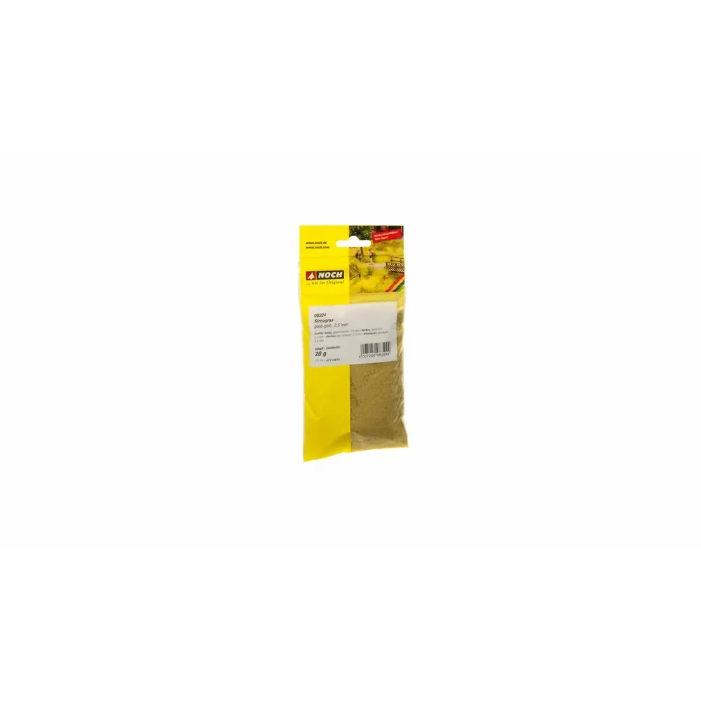 Fibres herbes jaune d'or - Noch 08324 - Toutes échelles - 2,5 mm - 20 g - 2