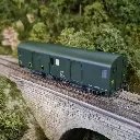 Fourgon Bagages Dd2ai Vert 301 - feux fin de convoi - MODELS WORLD 30314 - SNCF - HO - 5