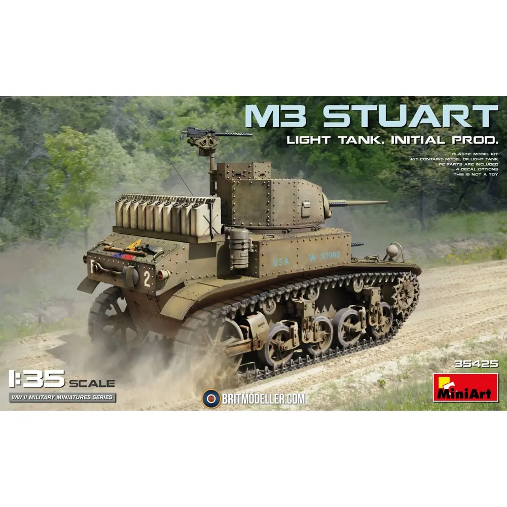 Char léger M3 Stuart - Miniart 550049005 - 1/35 - Maquette militaire - 3