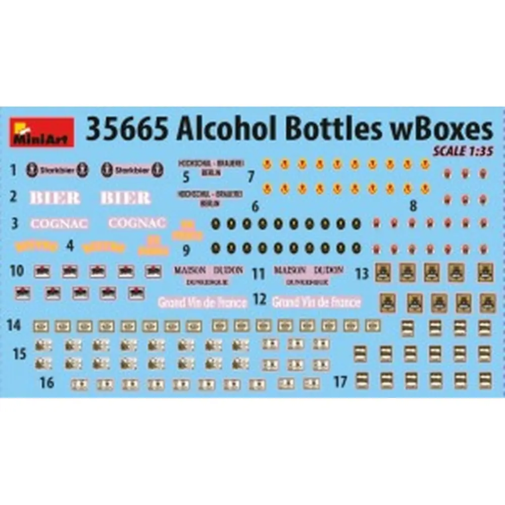 Bouteilles d'alcool - Miniart 550035665 - 1/35 - 2