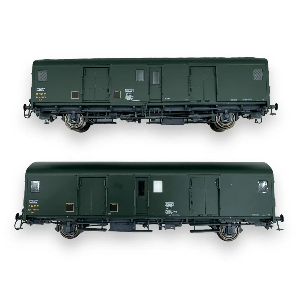 Coffret 2 fourgons type Dqd2m - Models World 30305 - HO 1/87 - SNCF - Ep III - 2R - 6