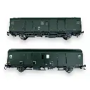 Coffret 2 fourgons type Dqd2m - Models World 30305 - HO 1/87 - SNCF - Ep III - 2R - 6