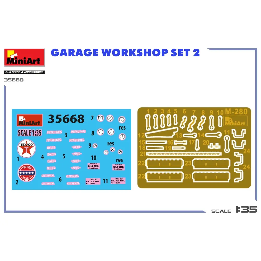 Garage Workshop Set #2 - MINIART 550035668 - 1/35 - 14