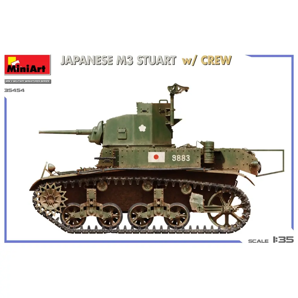 Char léger M3 Stuart version japonaise - MINIART 550035454 - 1/35 - 5