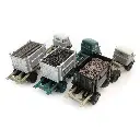 Chargement de conteneur de fret : charbon, poutres, gravats - Artitec 487.801.02 - HO 1/87 - 4