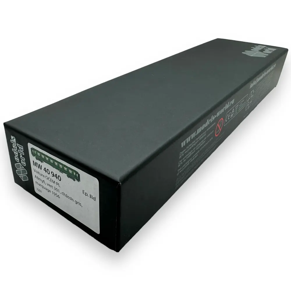 Voiture OCEM PL A8myfi - Models World 40940 - HO 1/87 - SNCF - Ep III - 2R - 4