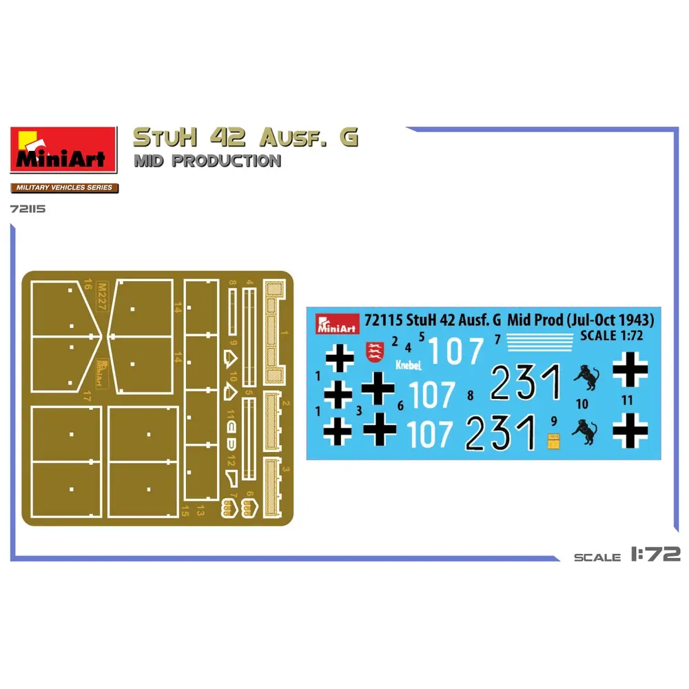 Char StuH 42 Ausf. G MID - Miniart 550072115 - 1/72 - 2