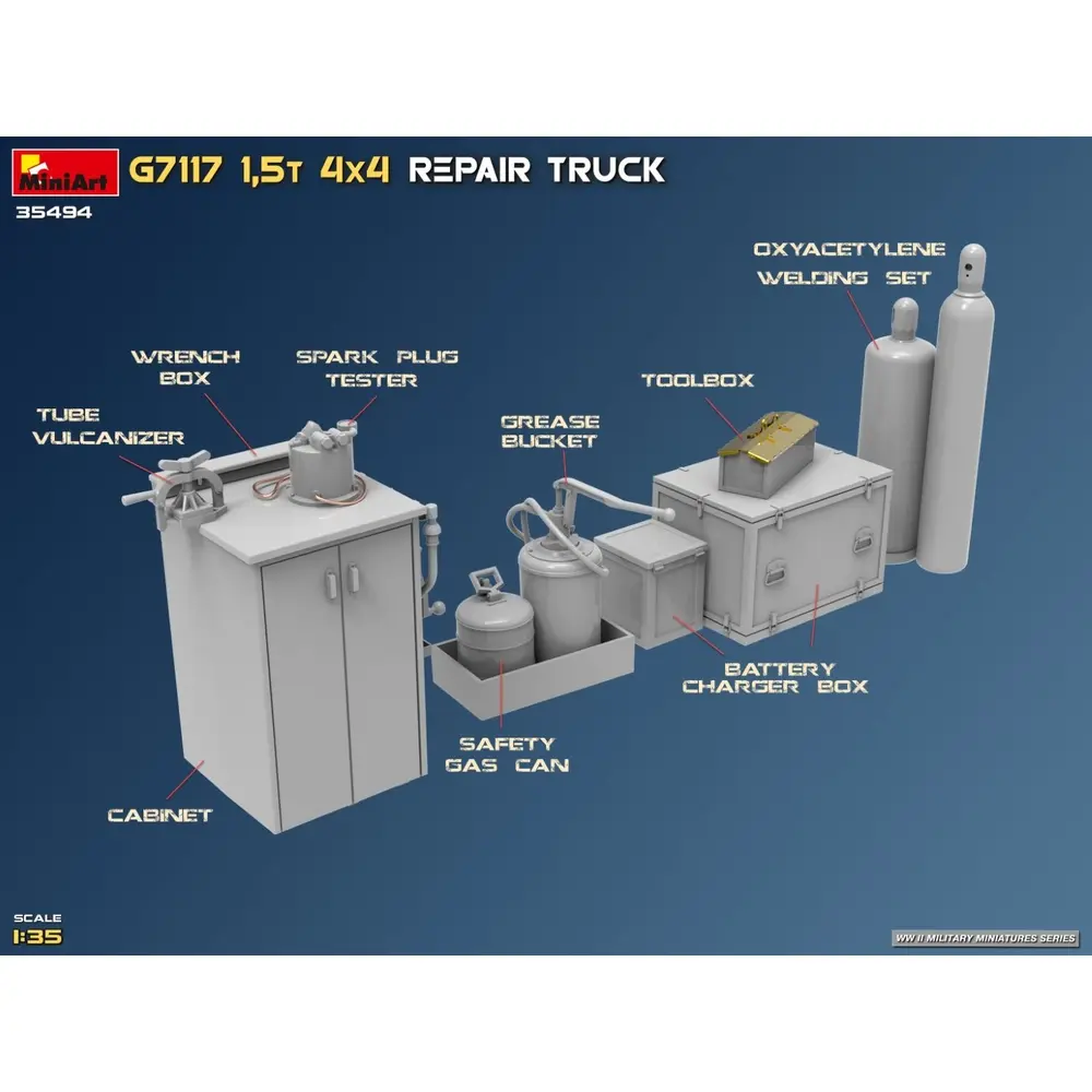 Camion atelier G7117 1.5t - MINIART 550035494 - 1/35 - 10