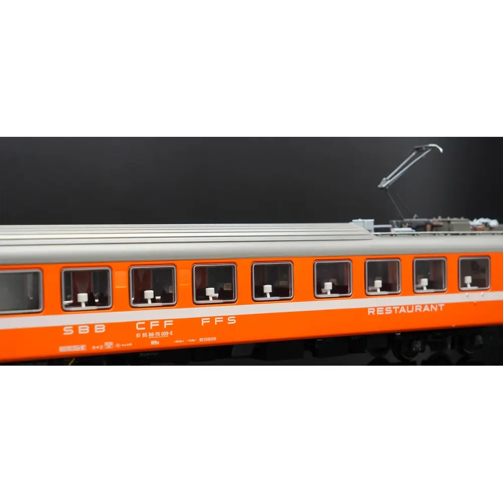 Coffret de 7 voitures voyageurs Munich-Zurich EC 96 Gottfried Keller - Models World 2105 - HO 1/87 - SBB - Ep V - 2R - 4