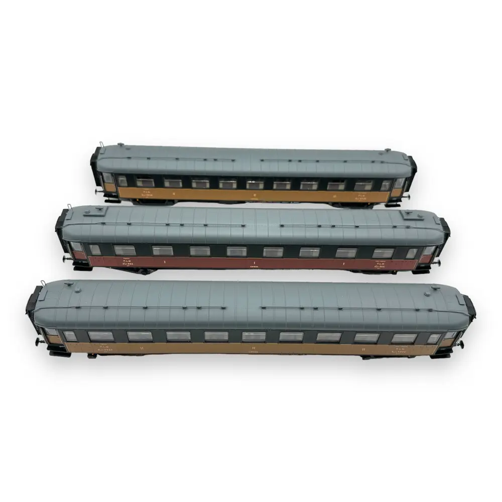 Coffret de 3 voitures voyageur OCEM - Models World 40925 - EP II - HO 1/87 - 2R  - 3