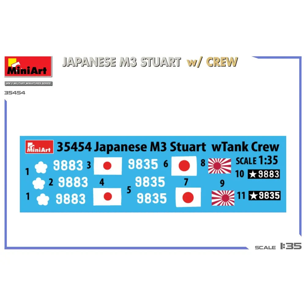 Char léger M3 Stuart version japonaise - MINIART 550035454 - 1/35 - 6