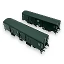Coffret 2 fourgons type Dqd2m - Models World 30305 - HO 1/87 - SNCF - Ep III - 2R - 5